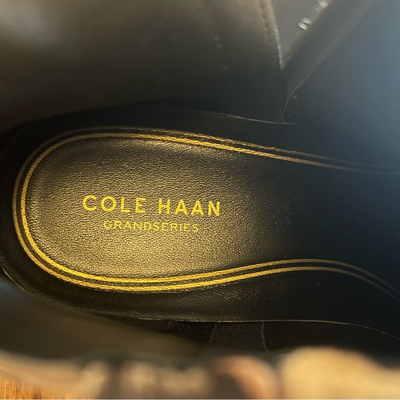 Cole Haan Cheetah Print Calf Hair Block Heel Booties Size 8 Grand Series - Picture 10 of 10